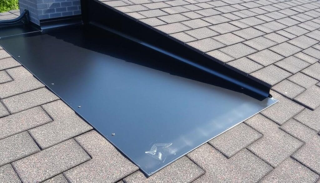 Ein Bild einer modernen Dachabdichtung mit EPDM oder FPO Materialien
