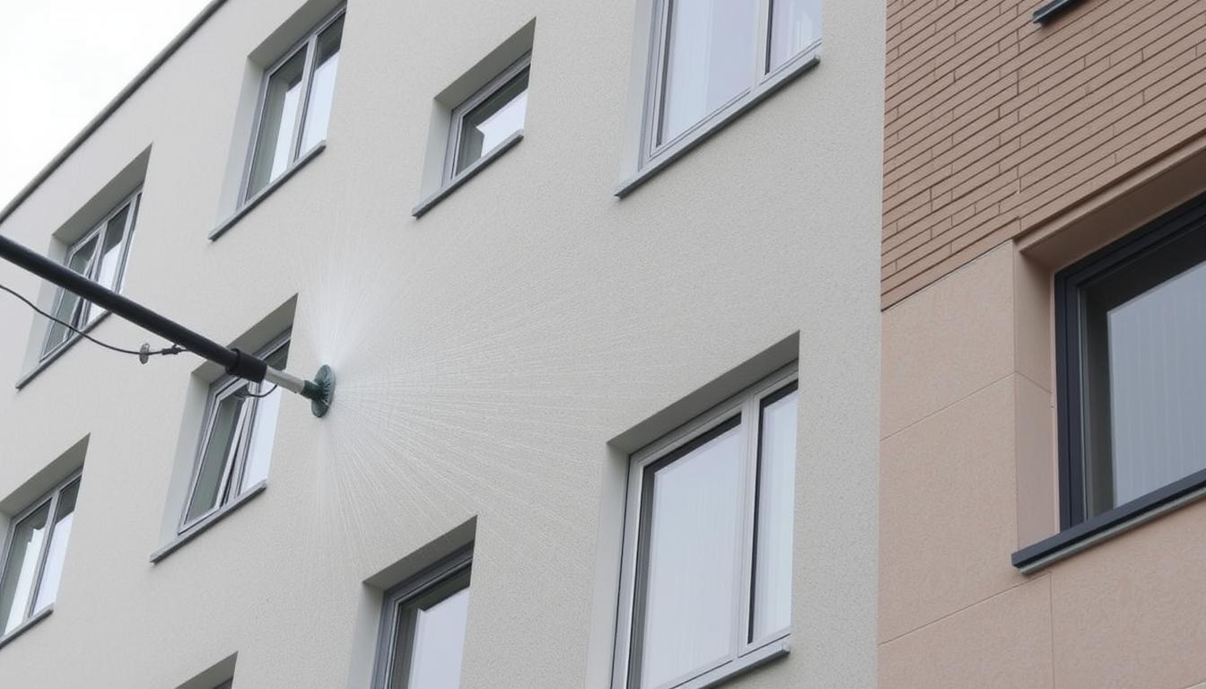 Fassadentypen richtig reinigen