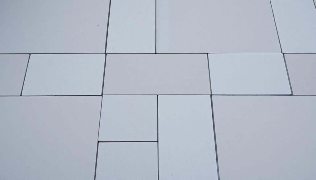 Generieren Sie ein Bild von sauberen Terrassenplatten
