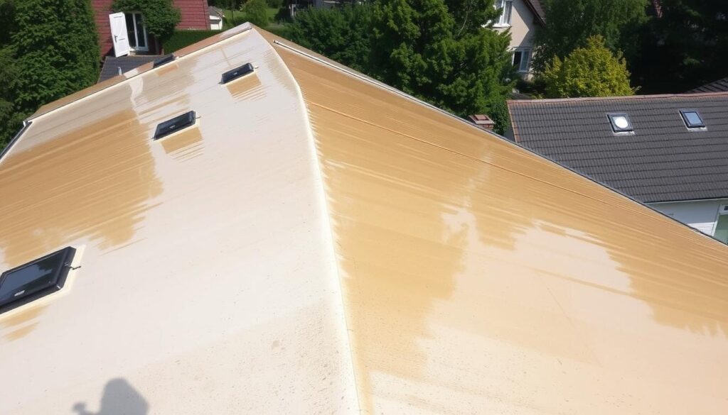Image of a clean roof in Oberhausen cleaned by Trodatec SE