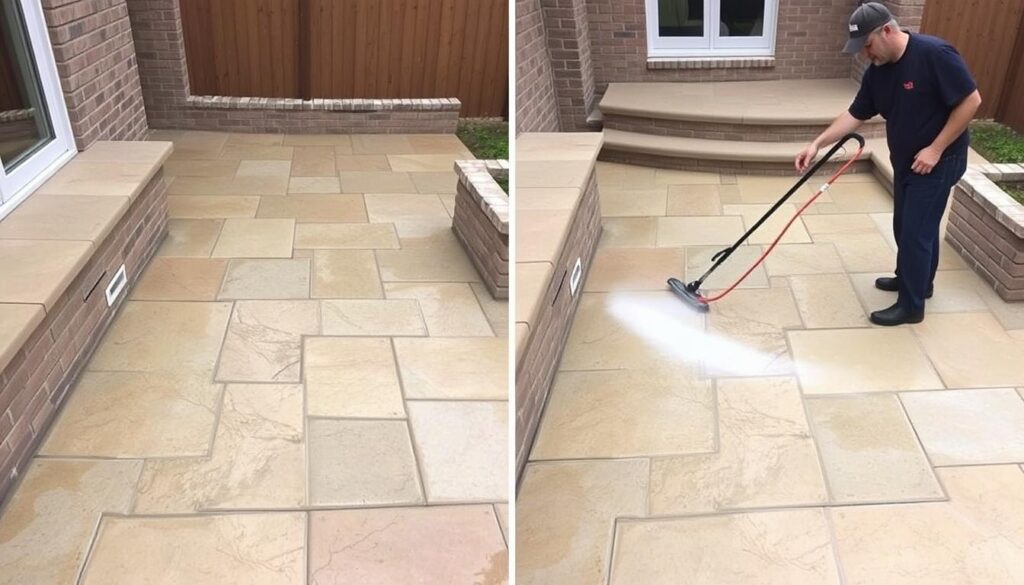 Professionelle Steinreinigung für Terrassen mit modernsten Verfahren