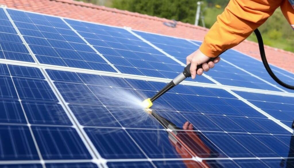 Reinigung von Solaranlagen mit Trodatec