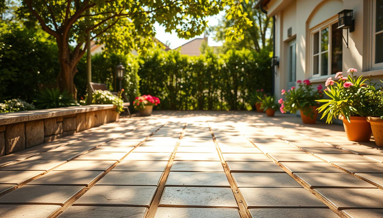 Steinreinigung für Terrassen