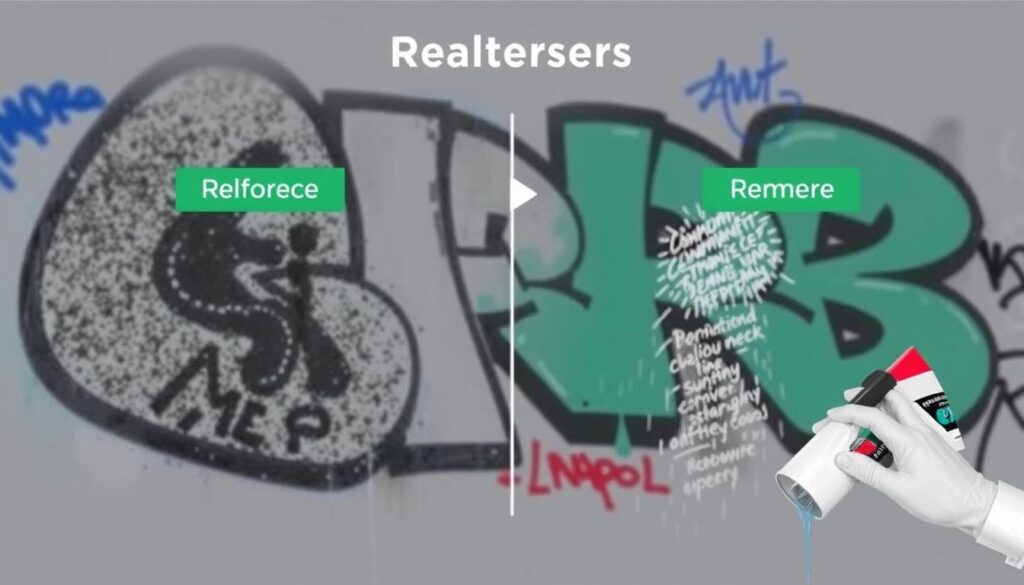 Ein Bild von der Graffitientfernung durch TRODATEC