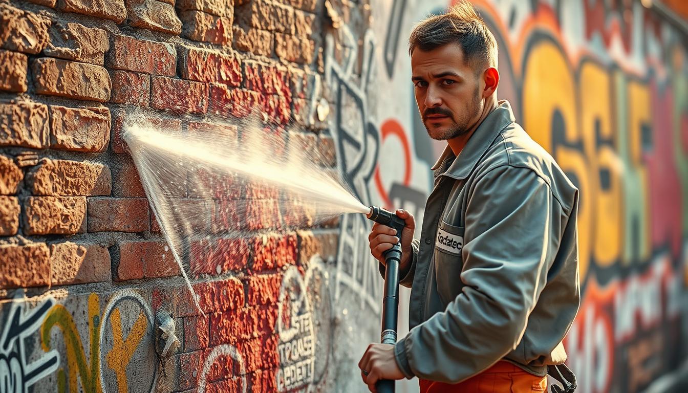 So läuft eine Graffitientfernung bei Trodatec ab – Schritt für Schritt erklärt