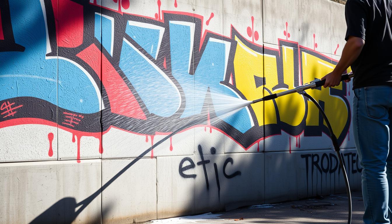 Unerwünschtes Graffiti? So entfernen wir Farbe schnell, sauber und ohne Schäden