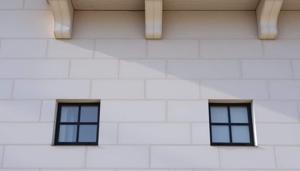 Ein Bild einer sauberen, geschützten Betonfassade in Augsburg