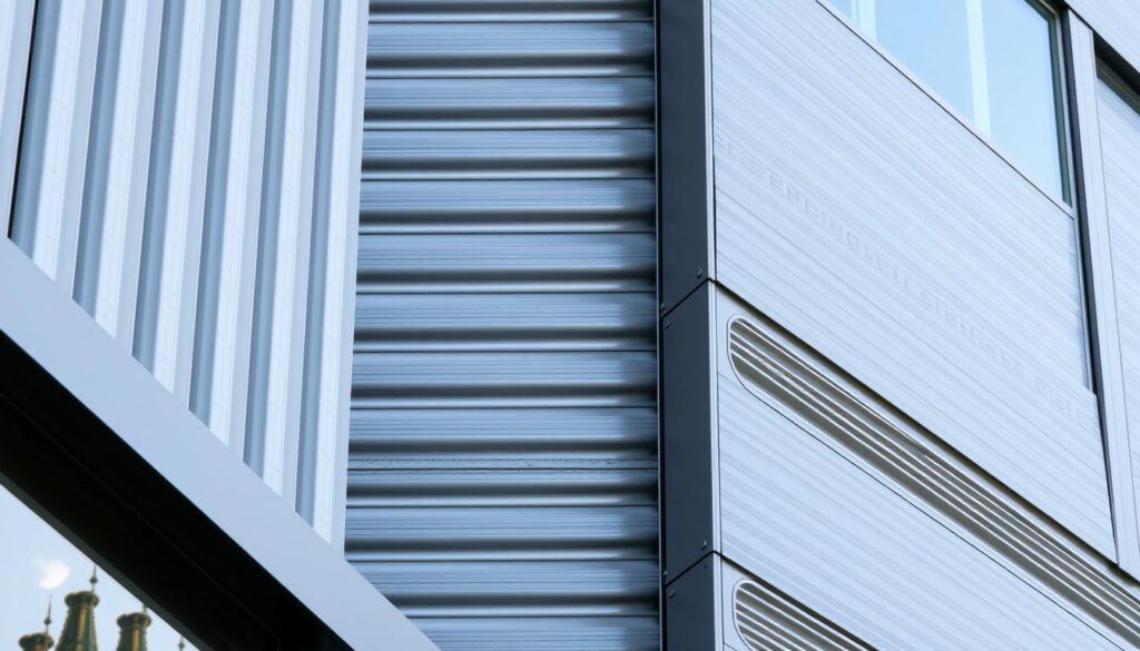 Ein Bild von einer Metallfassade in Hannover, die durch Trodatec geschützt wird