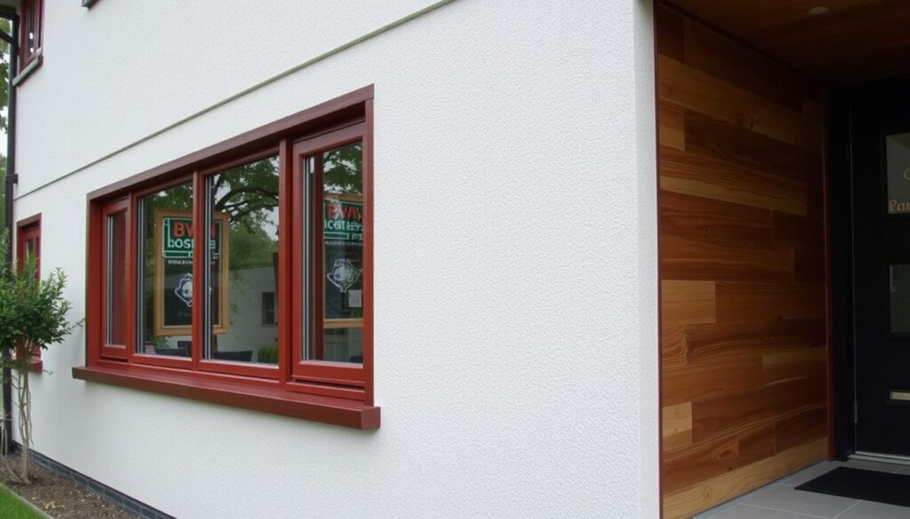 Eine Fassade mit Langzeitschutz und Versiegelung