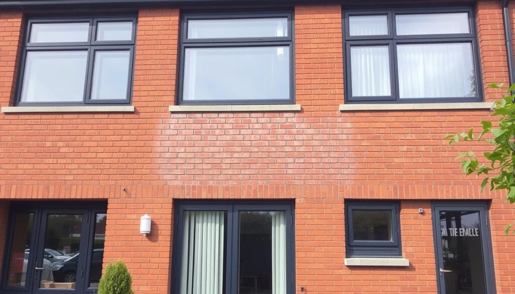 Eine professionelle Fassadenreinigung kann bis zu 70% günstiger sein als ein kompletter Neuanstrich.