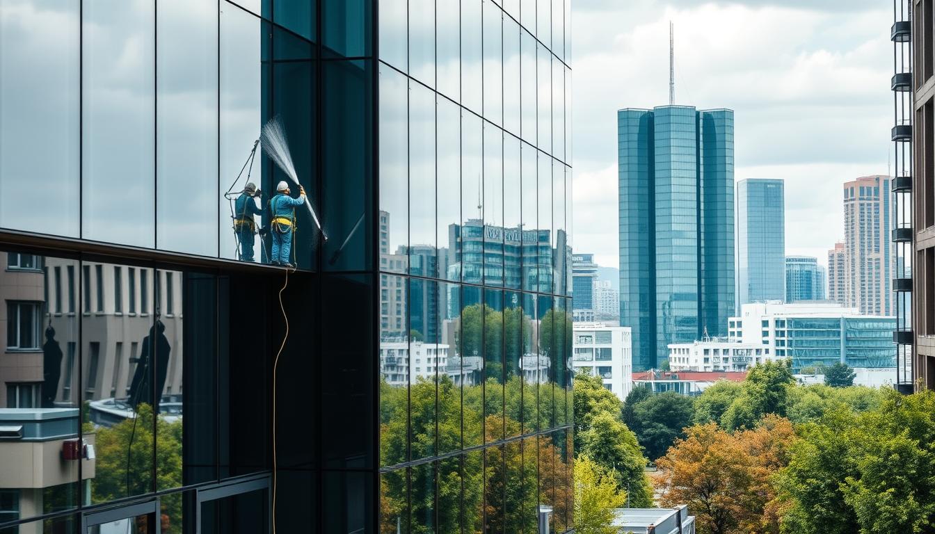 Professionelle Fassadenreinigung mit Umweltgarantie in Frankfurt