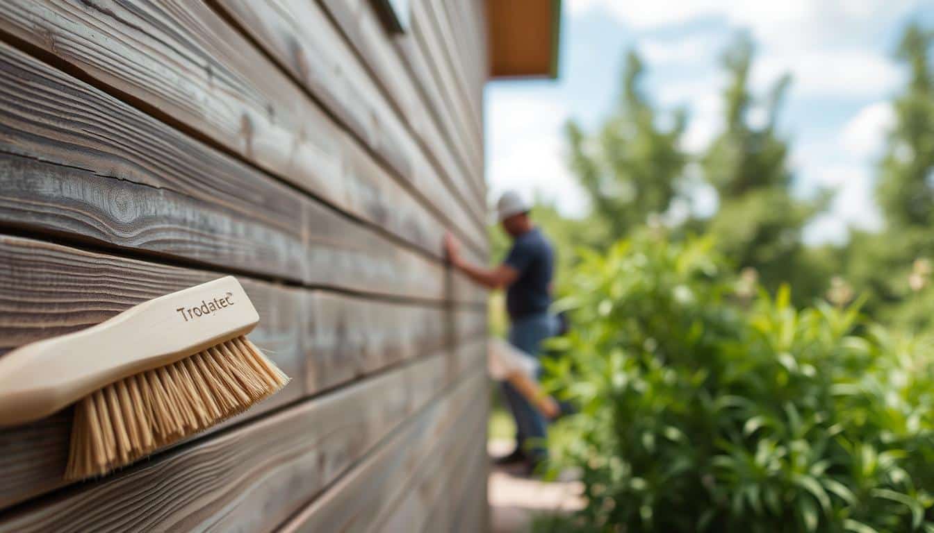 grüne Lösungen für die Reinigung von Holzfassaden