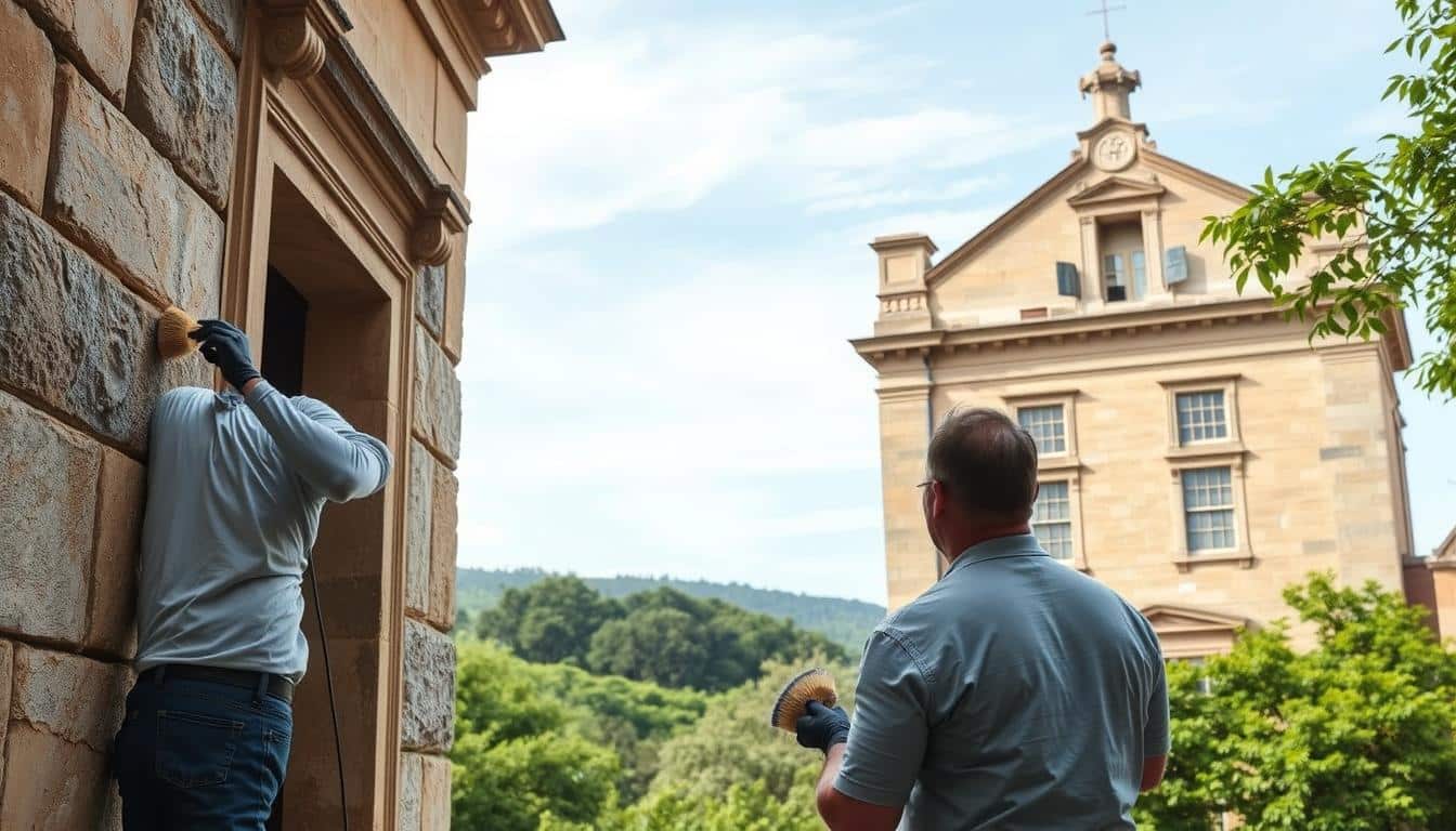 umweltschonende reinigung von historischen fassaden