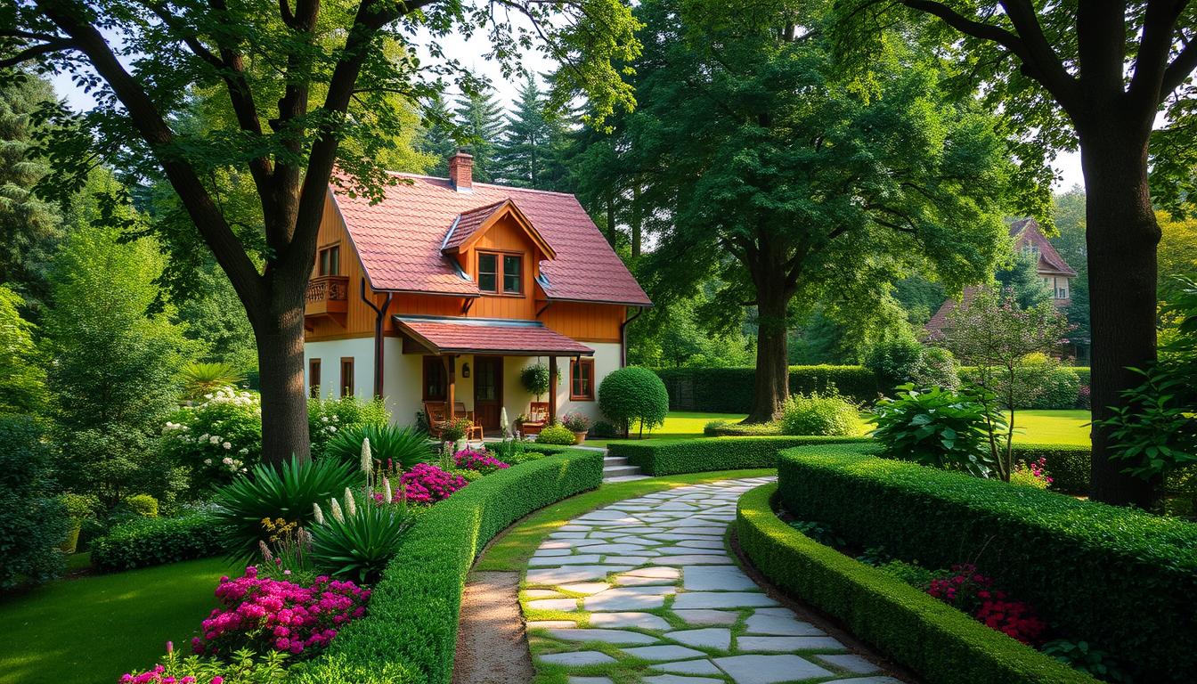 Haus und Garten im Einklang